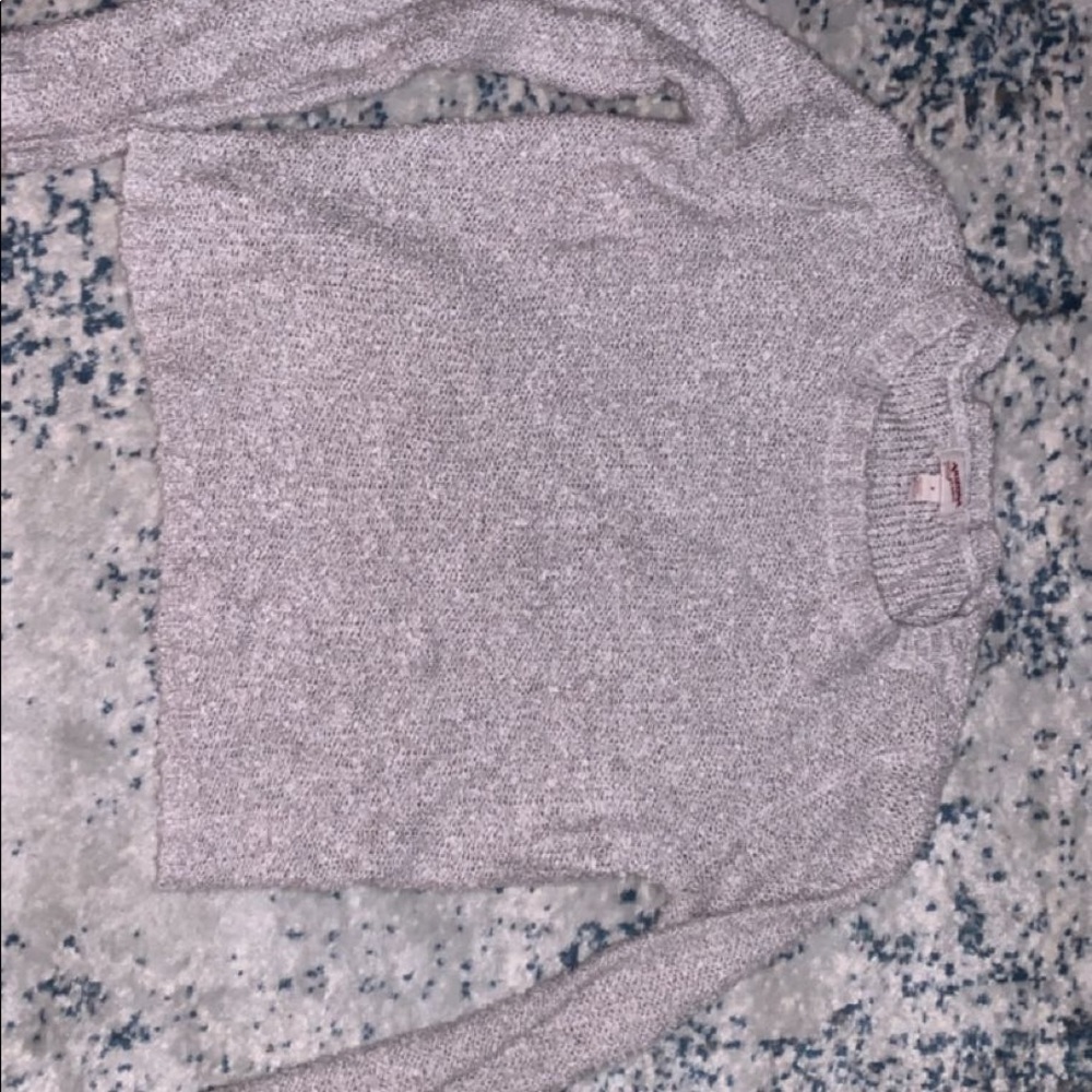 grey sweater